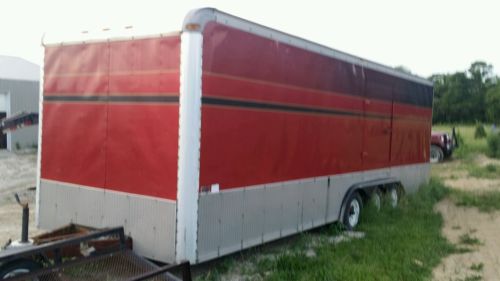 Extra Tall Enclosed trailer triple axle race trailer Hallmark