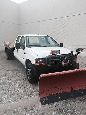 Ford : F-550 CREW CAB 4X4 2001 ford f 550 crew cab diesel 4 x 4 dump bed plow 97 000 miles wow