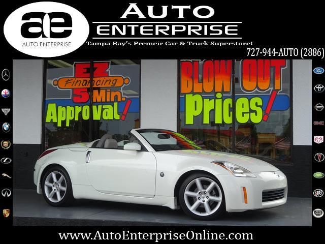 Nissan : 350Z Touring Road roadster pearl white convertible bose sound xenon alloys ez financing trades low