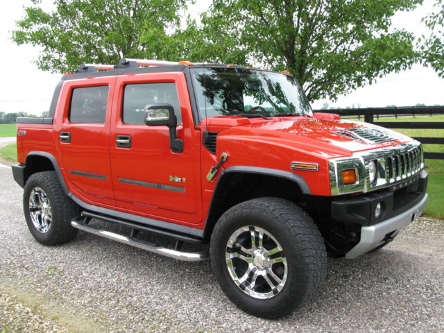 Hummer : H2 SUT One Owner 2008 Hummer H2 SUT Luxury Solar Flare Metallic NAV DVD Moonroof 20's