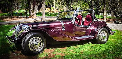 Replica/Kit Makes : Convertible Roadster Custom Formed Steel Body 1 off hand crafted morgan replica w 1954 olds rocket 88 running gear