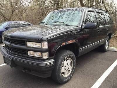 Chevrolet : Tahoe LT Sport Utility 4-Door 1995 chevy tahoe 5.7 l auto 4 x 4 black awd 350 bad transmission