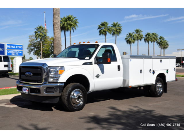 Ford : F-350 4WD F350 Regular Cab Diesel XL 9' DRW Utility Service Work Truck Financing Available
