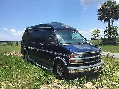Chevrolet : Express Conversion 2002 chevy chevrolet express 1500 hightop conversion van with 83 k miles fl
