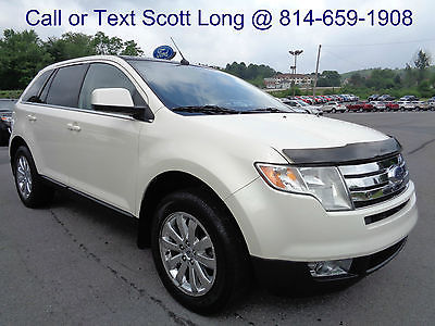 Ford : Edge AWD Limited White Sand Paint Leather Moonroof 2008 edge limited awd panoramic sunroof heated leather one owner carfax video