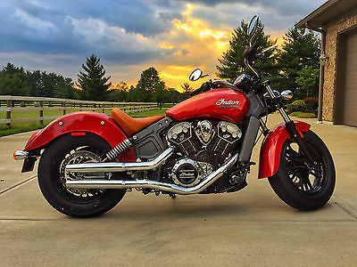 Indian : Scout 2015 indian scout only 108 miles exhaust upgrade warranty perfect condition