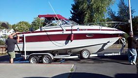 Looking to sell a 1987 23 Ft Larson with a Yacht Club Trailer