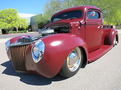 Ford : Other Pickups Pick Up Hot Rod 6 inch chop air bags 350 ci chevy v 8 fully restored custom one off truck 1939 1941