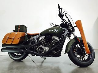 Indian : SCOUT 2015 indian scout army custom green on black