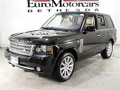 Land Rover : Range Rover 4WD 4dr SC Land Rover Range Rover supercharged SC black tan leather low miles 11 full size