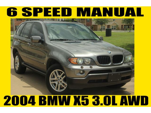 BMW : X5 6 SPEED 2004 bmw x 5 3.0 l awd 6 speed manual clean tx title rust free serviced