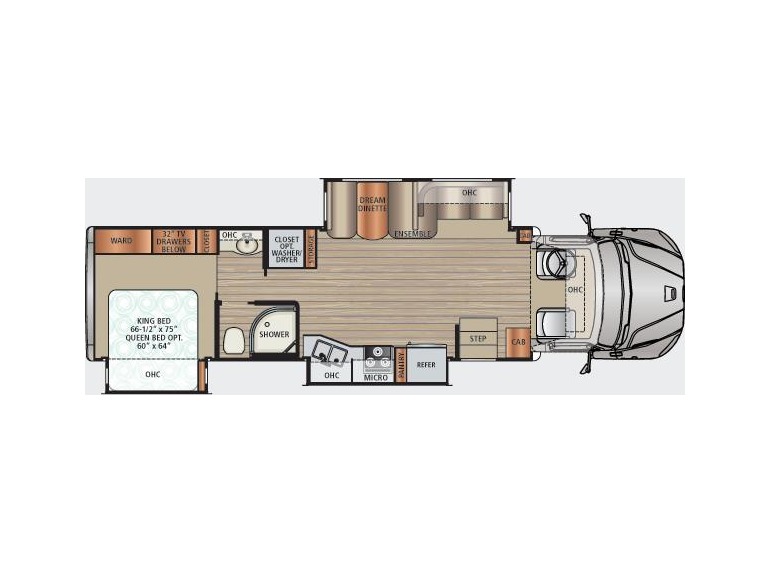 2016 Dynamax Corp DX3 36FK W/ Aqua Hot, King Bed & 9.0L Cu