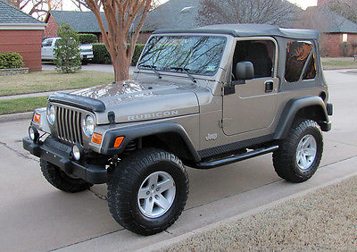 Jeep : Wrangler RUBICON 2004 jeep rubicon 49 k miles khaki excellent condition