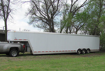 2004 FEATHERLITE 44' CAR HAULER TRAILER ALL ALUMINUM