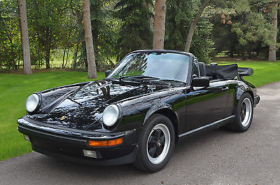 Porsche : 911 Carrera Cabriolet Triple Black with Factory Sport Seats - Passionately Cared For - Highly Coveted!