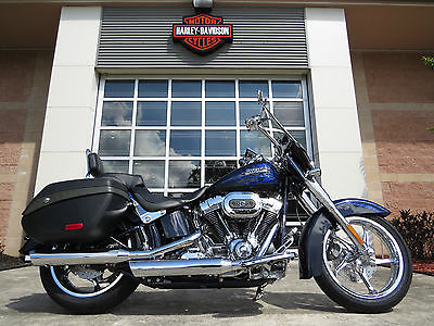 Harley-Davidson : Softail 2012 flstse cvo softail convertible 110 motor 6 spd abs gps like new 320 miles