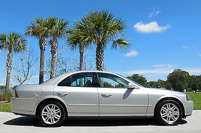 Lincoln : LS CERTIFIED CARFAX V8 RWD SPORT 51k SHARP SILVER~24 mpg's~Select Shift~$41k MSRP~HEATED/COOLED LEATHER SEATS~04 05
