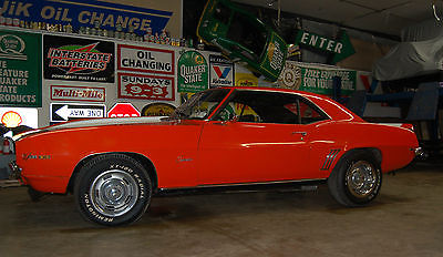 Chevrolet : Camaro Z-28 1969 camaro z 28 454 clone no reserve bbc 69 hugger orange