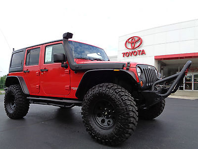 Jeep : Wrangler Unlimited 4 Door Rubicon 6-Speed Manual Red 2011 wrangler unlimited rubicon 6 speed manual 4 x 4 37 tires winch red 4 wd video