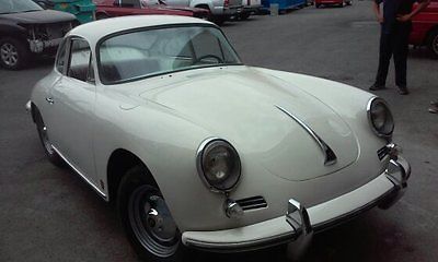 Porsche : 356 Coupe 1963 porsche 356 b white recent restoration project that is almost finished look