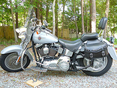 Harley-Davidson : Softail 2002 harley davidson fatboy 9750 obo 4000 xtra chrome 10440 mi 1 owner