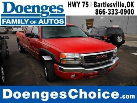 2005 GMC SIERRA 2500HD 4 DOOR CREW CAB SHORT BED TRUCK