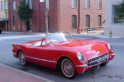 Chevrolet : Corvette original 1955 corvette roadster v 8 powerglide all original 42000 original miles