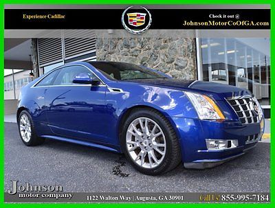 Cadillac : CTS 3.6L Performance Certified 2012 cadillac cts performance sunroof certified bose 3.6 v 6 blue onstar coupe