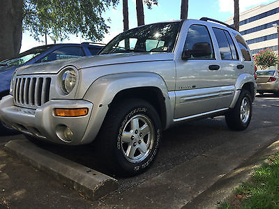 Jeep : Liberty Limited Sport Utility 4-Door 2003 jeep liberty limited silver sunroof cruise control leather seats 4 x 4