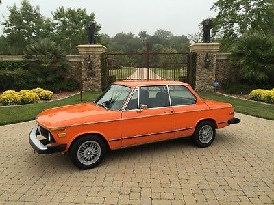 BMW : 2002 1974 bmw 2002 recent restoration inka orange beautiful condition records availab
