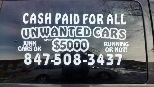 We Buy Unwanted Cars Paying Up To $5000 Running or Not Junk Cars Ok!