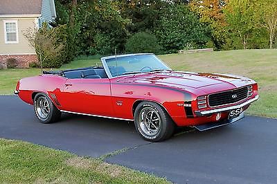 Chevrolet : Camaro RS/SS 396 1969 chevrolet camaro rs ss 396 conv all matching s nut and bolt restoration
