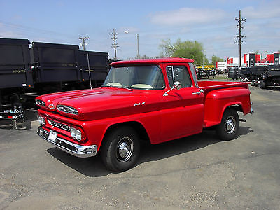 Chevrolet : C-10 Custom 1961 61 chevrolet chevy c 10 1 2 ton 2 wd pickup truck shortbox stepside 283 4 spd