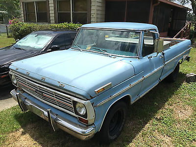 Ford : F-100 1969 ranger hurst trns and shifter jvc stereo great tires