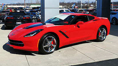 Chevrolet : Corvette 3LT 2014 corvette stingray 3 lt coupe 6 speed paddle shift automatic 4000 miles