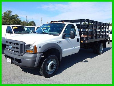 Ford : F-450 XL Used 2005 Ford F450 14' Stake Liftgate 6.8L V-10 Gas 24,000 Miles New Floor