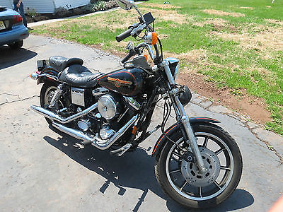 Harley-Davidson : Dyna 1993 harley davidson dyna low rider fdxl black low mileage great condition