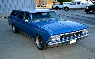 Chevrolet : Malibu Wagon 4-Door 1966 chevrolet malibu wagon 4 door 327 c i 700 r 4 transmission