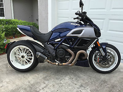 Ducati : Other 2013 ducati diavel blue and white stripe limited edition low miles