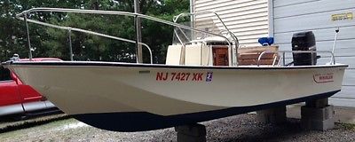 1985 BOSTON WHALER 17 MONTAUK 90 MERCURY LOAD RITE TRAILER CLEAN @LOOK@