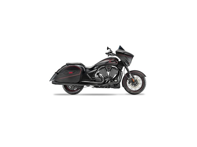 2015 Victory Cross Country Suede Black with Red Pinst