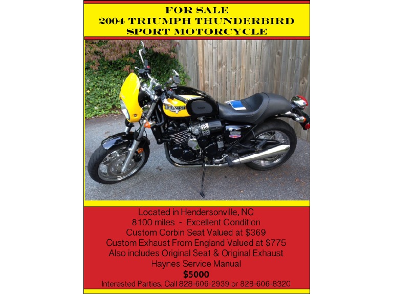 2004 Triumph Thunderbird SPORT