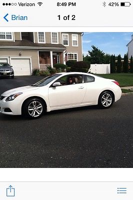Nissan : Altima Coupe 2011 pearl white nissan altima coupe 2.5 s fully loaded