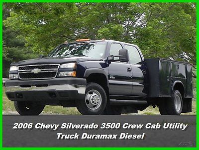 Chevrolet : Silverado 3500 Utility Truck 06 chevrolet silverado 3500 4 door utility truck 6.6 l duramax diesel dmax chevy