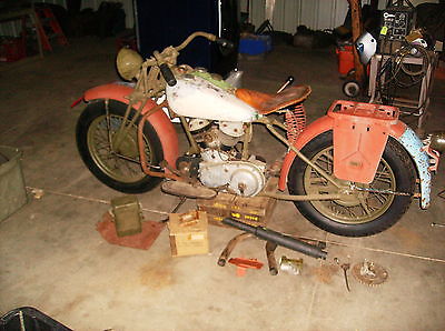 Indian 1942 indian 741 military ww 2 motorcycle 95 original parts
