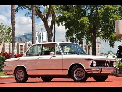 BMW : 2002 WHITE 1972 BMW 2002 ORIGINAL BLUE LEATHER