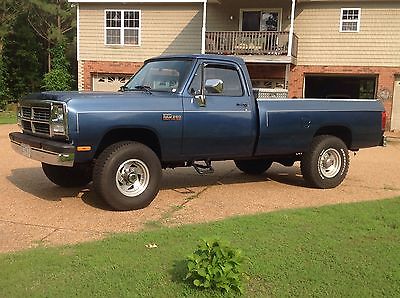 Dodge : Ram 2500 250 turbo diesel 1991 dodge ram 250 cummins turbo diesel automatic 4 x 4 66 428 original miles