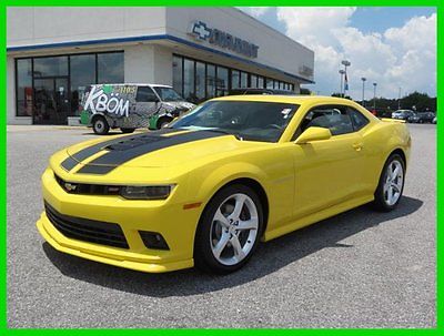 Chevrolet : Camaro 2dr Cpe SS w/2SS dual exhaust mode bright yellow 2015 2 dr cpe ss w 2 ss new 6.2 l v 8 16 v manual rwd dual mode exhaust bright yellow
