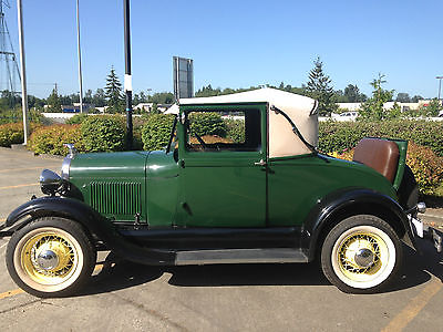 Ford : Model A sport coupe 1929 ford model a sport coupe cab