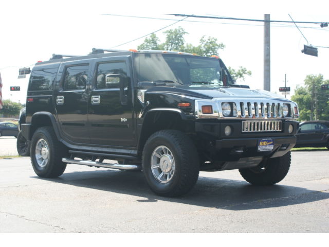 Hummer : H2 4dr Wgn SUV 4 x 4 leather automatic sunroof 6.0 liter low miles third row chrome rims clean